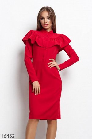 Женское платье 16452 красный