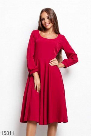 Женское платье 15811 бордовый