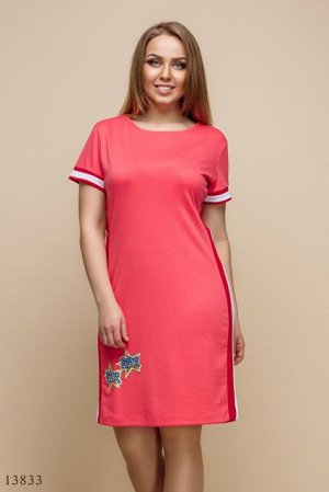 Женское платье большого размера Астрид розовый