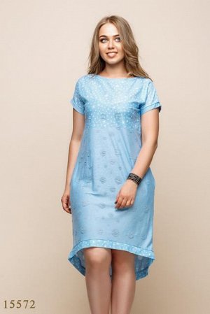Женское платье 15572 голубой