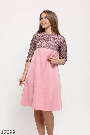 Женское платье 17099 розовый