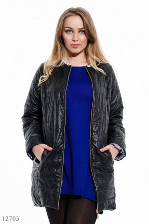 Женская куртка большого размера Эрика черный