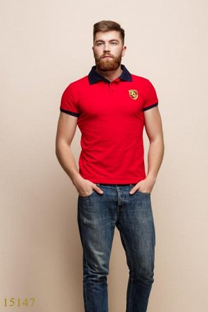 Мужская футболка 15147 красный
