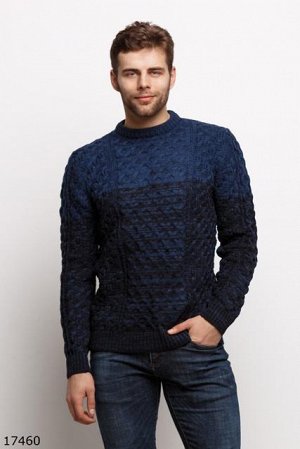 Мужской свитер 17460 синий темный синий