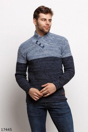 Мужской свитер 17445 синий