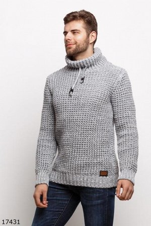 Мужской свитер 17431 серый