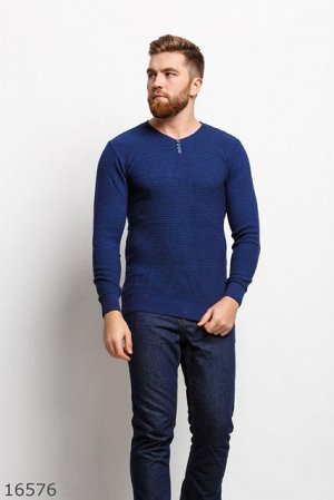 Мужской пуловер 16576 синий