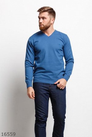 Мужской пуловер 16559 синий
