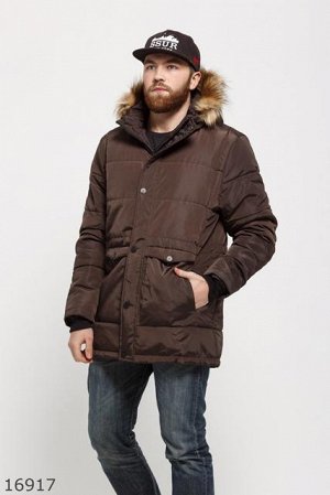 Мужская куртка 16917 коричневый
