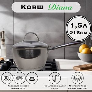 Ковш Diana из нержавеющей стали 1,5 л