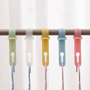 Цветная вешалка для одежды, ветрозащитный крючок для сушки одежды, 10 шт