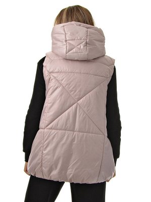 Жилет Модный жилет oversize силуэта с капюшоном на молнии. Имеет потайной карман на молнии и утягивающие сборки по низу изделия. Утепленный жилет смело можно добавлять в межсезонный гардероб, как допо