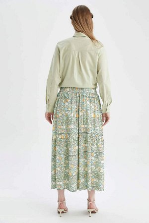 Марокканская юбка-миди стандартного кроя с узором