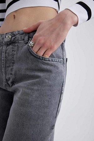Джинсовые брюки-бойфренды длиной до щиколотки, 100% хлопок
