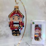 Ёлочное украшение &quot;Щелкунчик сказочный&quot; черный, в подарочной упаковке, h-9см