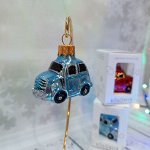 Ёлочное украшение &quot;Автомобиль ЗАЗ&quot; голубой, в подарочной упаковке h-6см