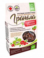 Хлопья хрустящие &quot;ГРАНОЛА&quot; с клюквой и яблоком 350г м/у/ 15 / 9 мес.