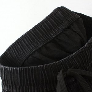 Женские джинсы на резинке с завязками, цвет черный