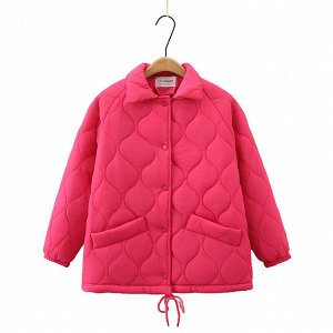 Женская куртка-рубашка, цвет розовый