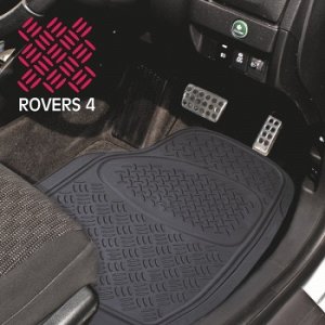 Коврик а/м CARFORT &quot;Rovers 4&quot; резина, к-т 2шт. Black передний