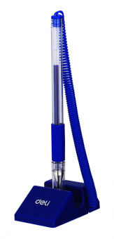Ручка гел на подставке Синяя 0.5мм Deli DL-6791
