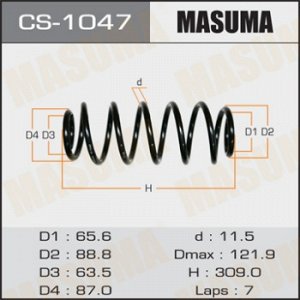 Пружина подвески MASUMA  rear VITZ/ SCP10, SCP13, NCP10 CS-1047