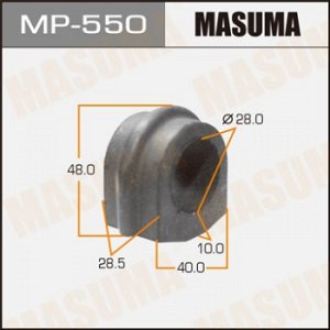 Втулка стабилизатора MASUMA  /front/ SERENA/ C23  [уп.2] MP-550
