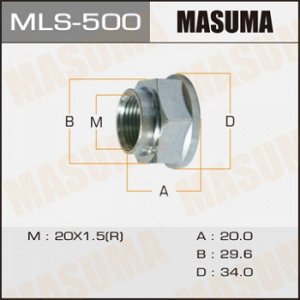 Гайка ШРУСа MASUMA  20x1,5x20/ 28 MLS-500