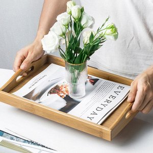 West Набор бамбуковых подносов для завтрака с бортиками и ручками Bamboo Pallet 3 шт.
