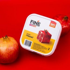 Пюре Гранат БЕЗ САХАРА FineBerry, 900 гр