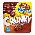 Шоколад Кранки хрустящий Big Pouch большой пакет, Lotte 72г