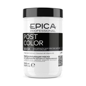 Post Color Нейтрализующая маска для завершения процесса окрашивания с протеинами шелка и кератином, 1000 мл.