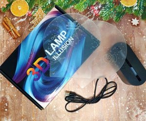 3D светильник ночник, светодиодный