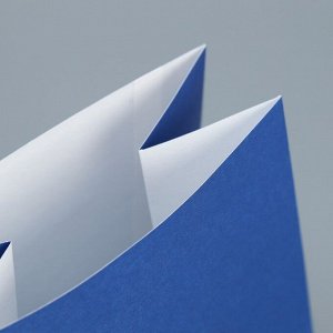 Пакет подарочный без ручек «С Новым Годом», синий, с тиснением, 10x19.5x7 см