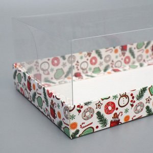 Коробка для десерта «Печеньки», 22 х 8 х 13.5 см