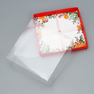 Коробка для для муссовых пирожных «Веселья», 17.8 х 17.8 х 6.5 см