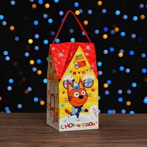 Коробка подарочная складная «Три кота» 10.5?10.5?21.5 см