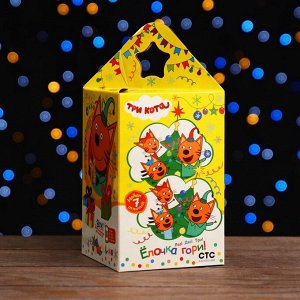 Коробка подарочная складная «Три кота» 11?11?17.2 см