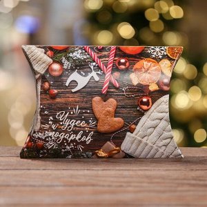 Коробка складная, подарочная новогодняя «Печенье» 19*14*4 см