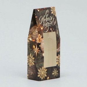 Коробка складная «Ёлочные игрушки», 6 х 14.5 х 3.5 см, Новый год