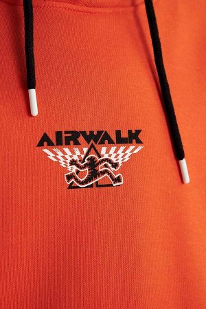 Толстовка Airwalk Oversize с капюшоном и принтом на спине