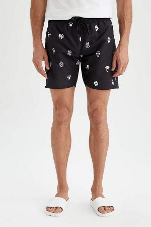 DEFACTO Короткие шорты для плавания стандартного кроя с рисунком