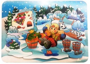 Деревянный пазл "Емеля" 15 дет.