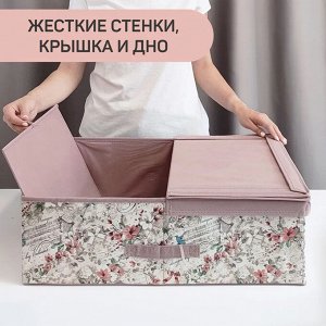 VAL JR-BOX-LD Короб стеллажный с двойной крышкой, 58*40*18 см, JARDIN, шт