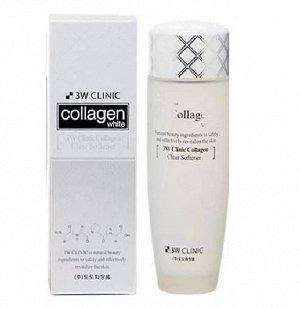 [3W CLINIC] ОСВЕТЛЕНИЕ Скин-тоник д/лица с коллагеном Collagen Clear Softener, 150 мл