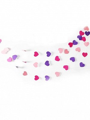 Гирлянда Сердечки 450 см цвет микс HS-62-1