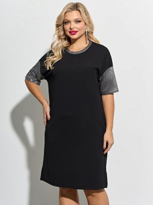 Платье 0125-8а черный