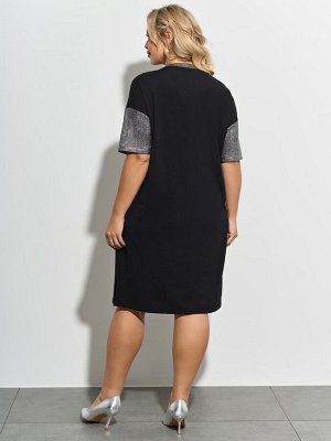 Платье 0125-8а черный