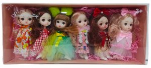 Подарочный набор шарнирных  кукол "Smile Gooding" 6 шт.