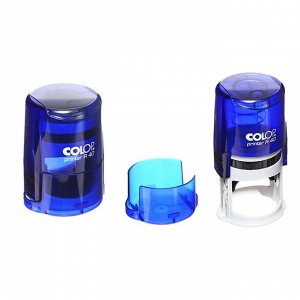Оснастка для круглой печати автоматическая COLOP Printer R=40, диаметр 41.5 мм, с крышкой, корпус индиго
